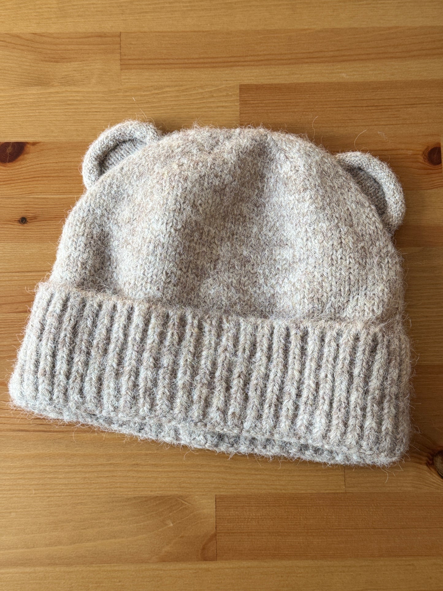 Beanie with bear ears