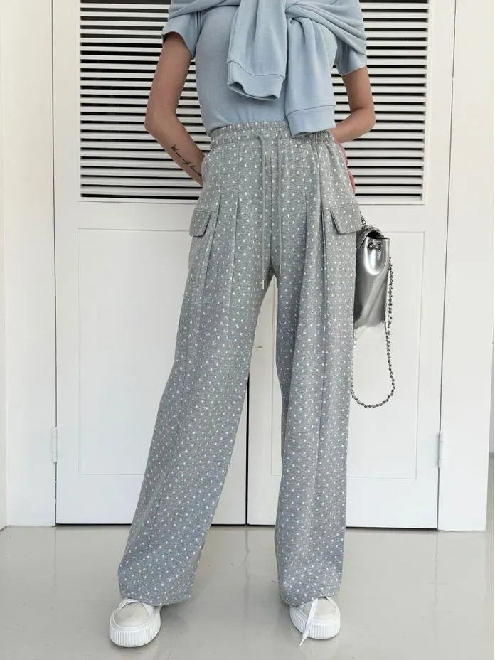 [Preorder] Polka dot pleated pants