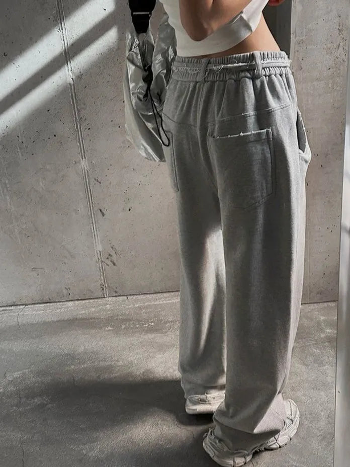 [Preorder] Loose-fit cotton sweatpants with cut