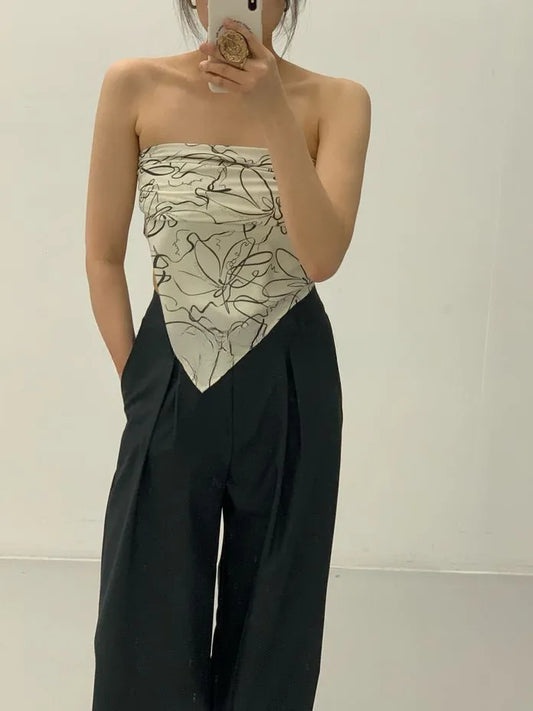 [Preorder] Flower pattern tube top