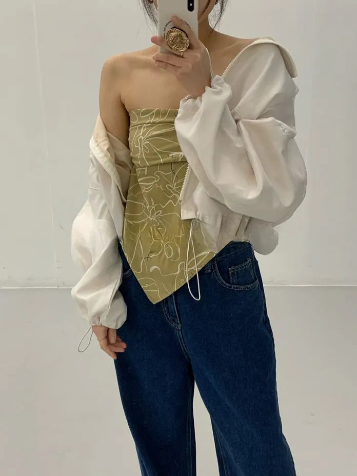 [Preorder] Flower pattern tube top