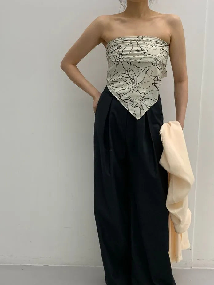 [Preorder] Flower pattern tube top