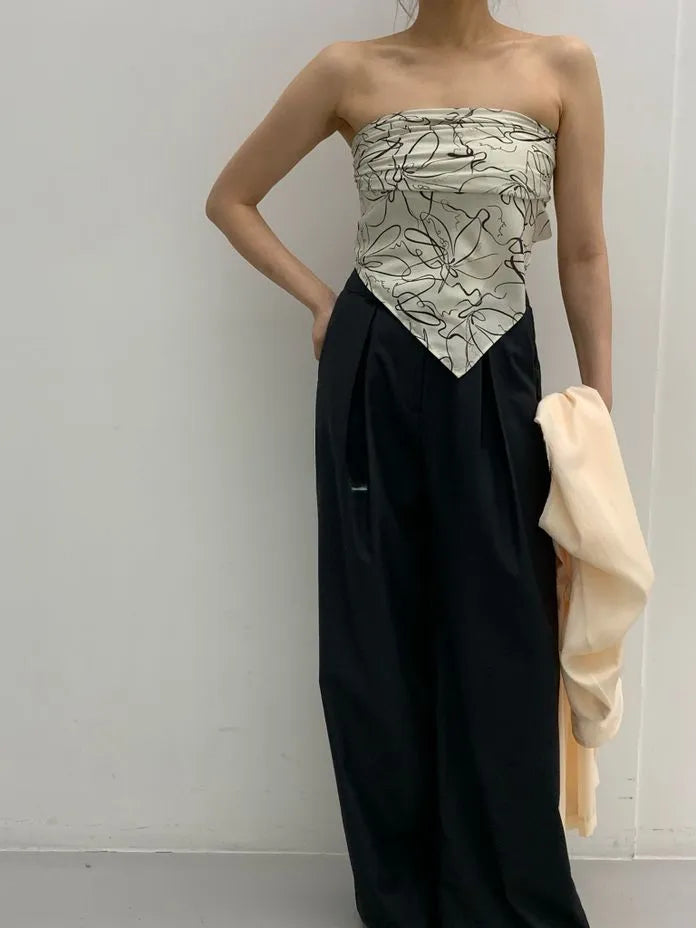 [Preorder] Flower pattern tube top