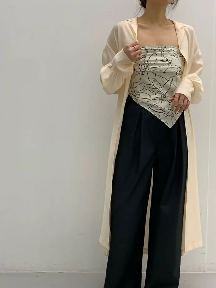 [Preorder] Flower pattern tube top