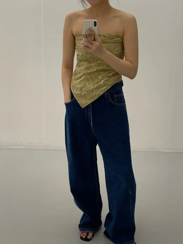 [Preorder] Flower pattern tube top