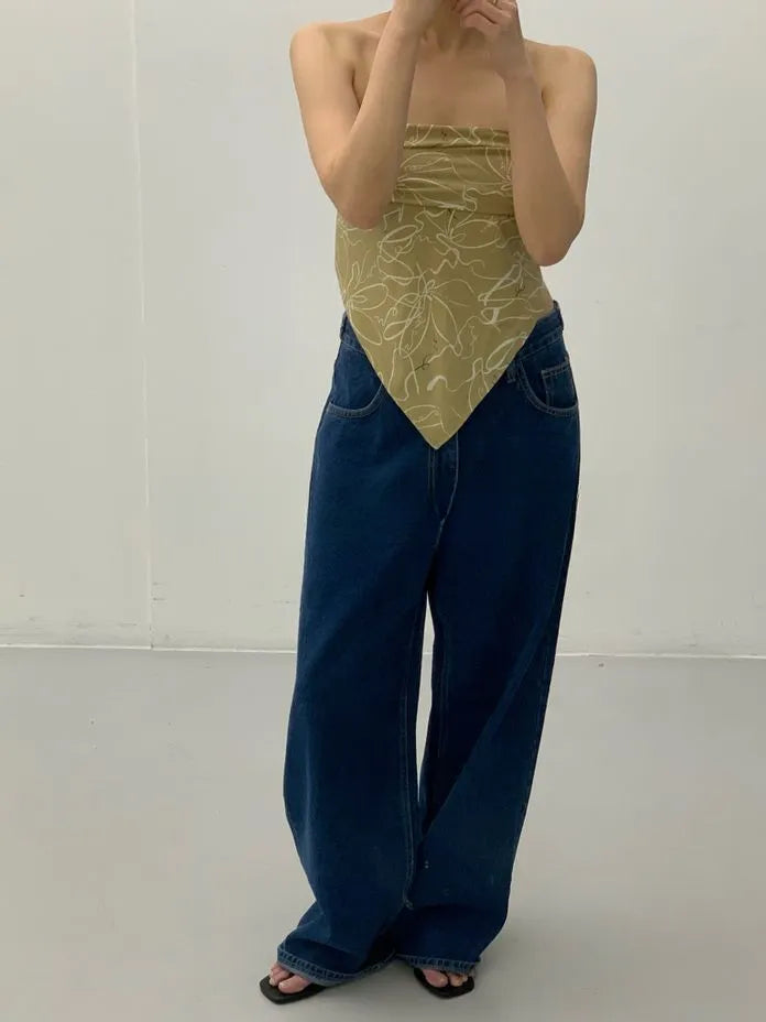 [Preorder] Flower pattern tube top