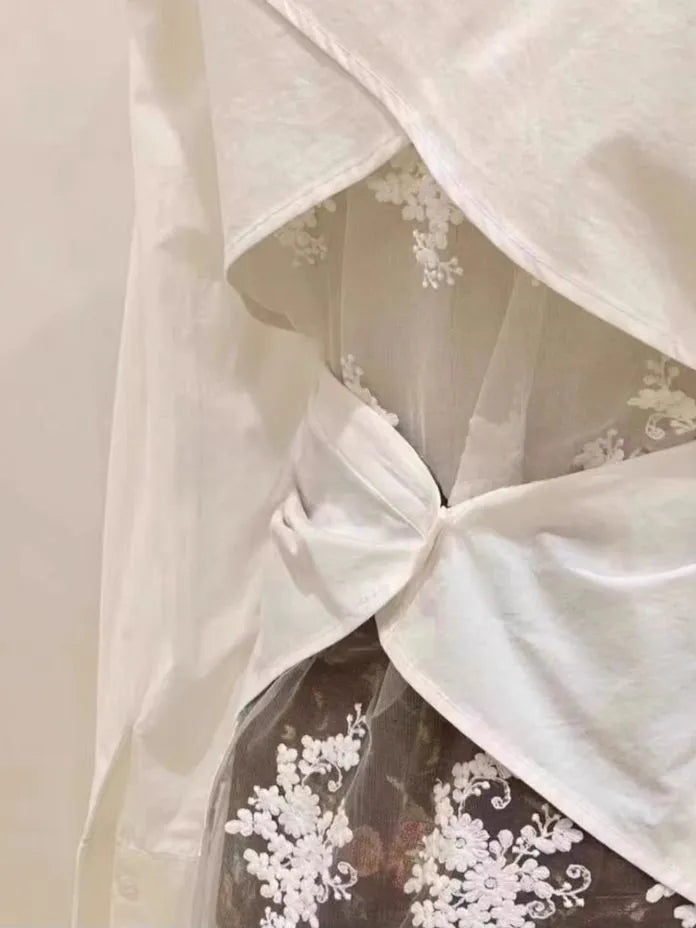 [Preorder] Flower lace blouse