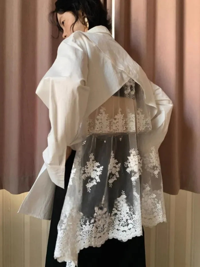 [Preorder] Flower lace blouse