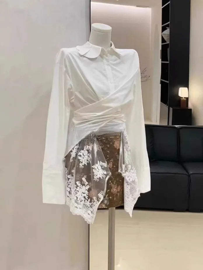 [Preorder] Flower lace blouse