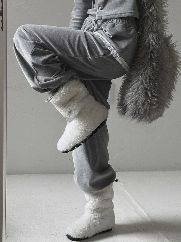 [Preorder] Wide leg pants with lace