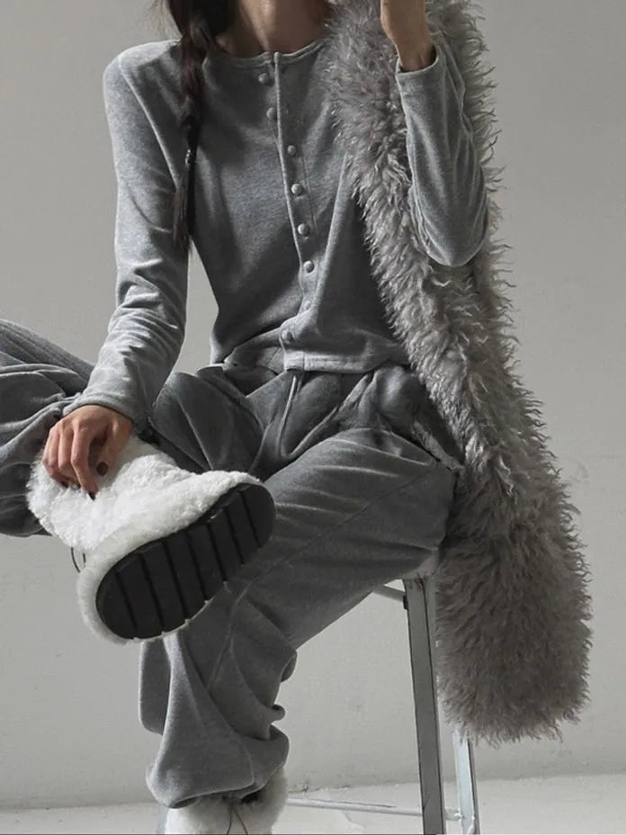 [Preorder] Wide leg pants with lace