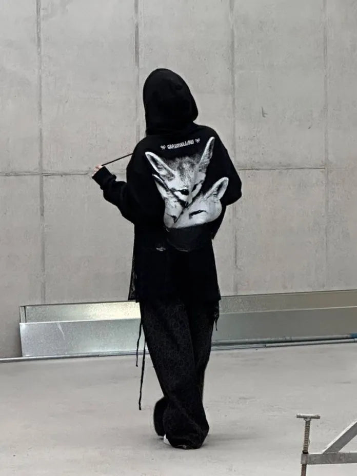 [Preorder] GRAY MELLOW fox hoodie