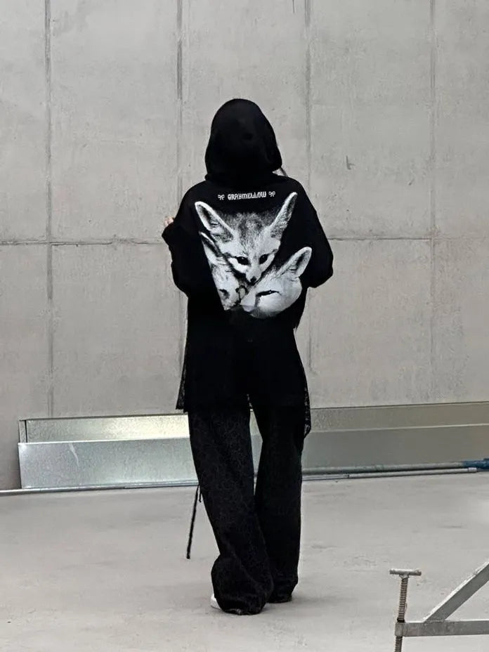 [Preorder] GRAY MELLOW fox hoodie