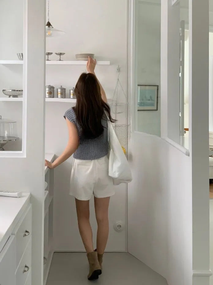 [Preorder] Knitted V-neck top