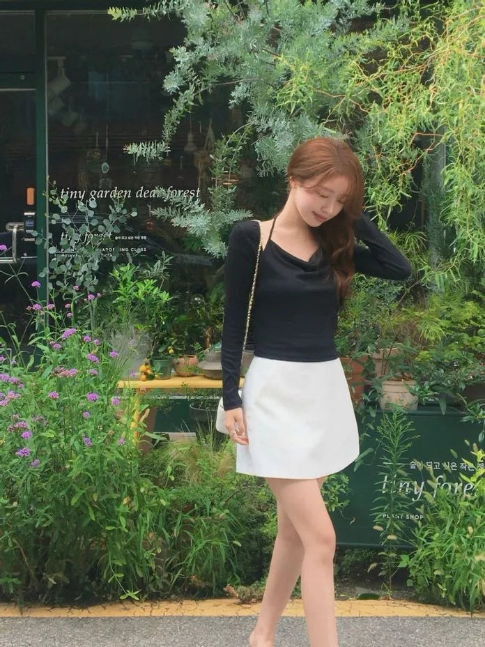 [Preorder] Ponytail neck strap top