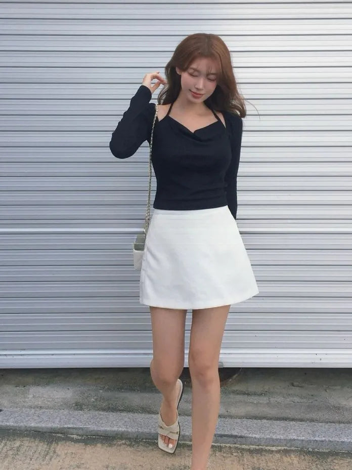 [Preorder] Ponytail neck strap top