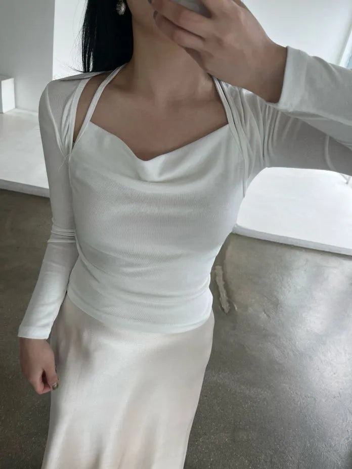 [Preorder] Ponytail neck strap top