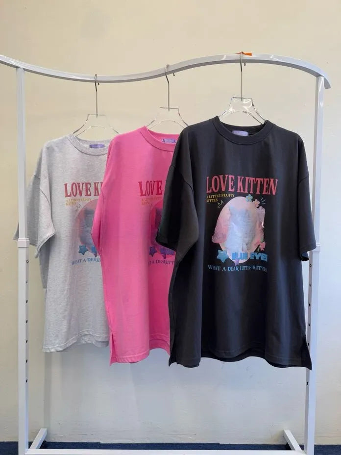 [Preorder] Love kitten T-shirt
