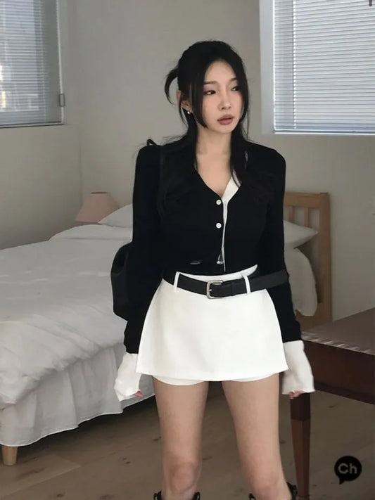[Preorder] Two-tone button up cardigan