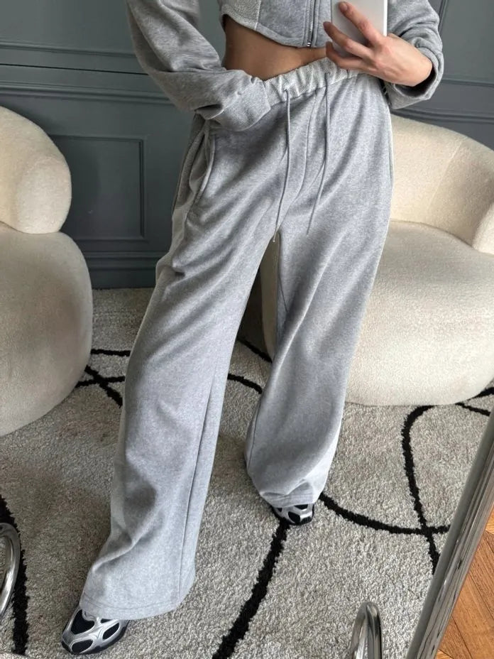 [Preorder] Cotton two-tone sweatpants