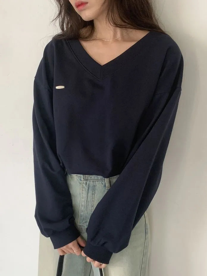 [Preorder] Venice V-neck sweatshirt