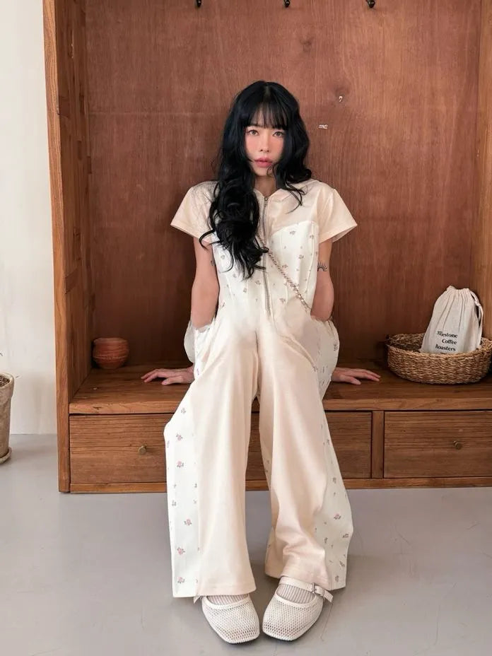 [Preorder] Flower tile zip-up with hood