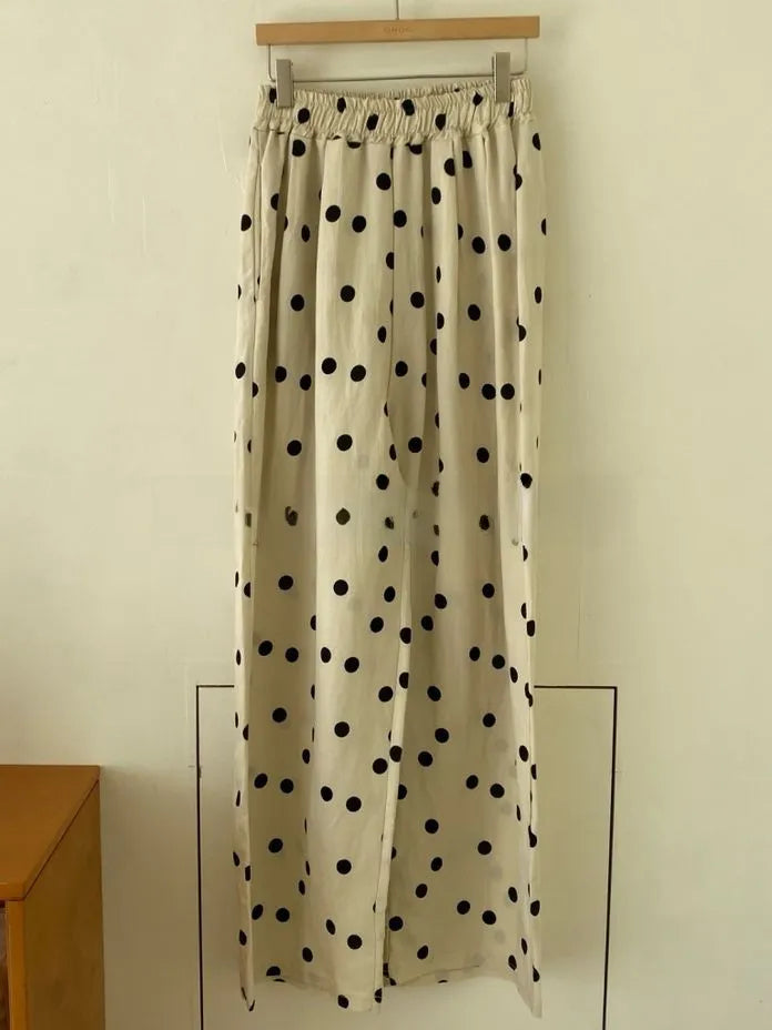 [Preorder] Linen polka dot pants