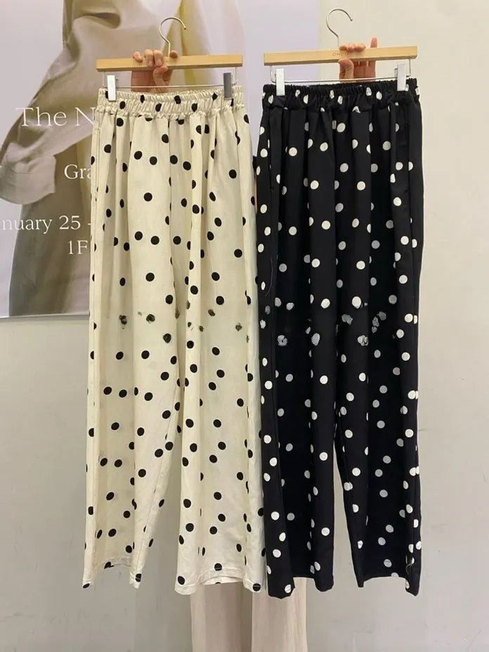 [Preorder] Linen polka dot pants