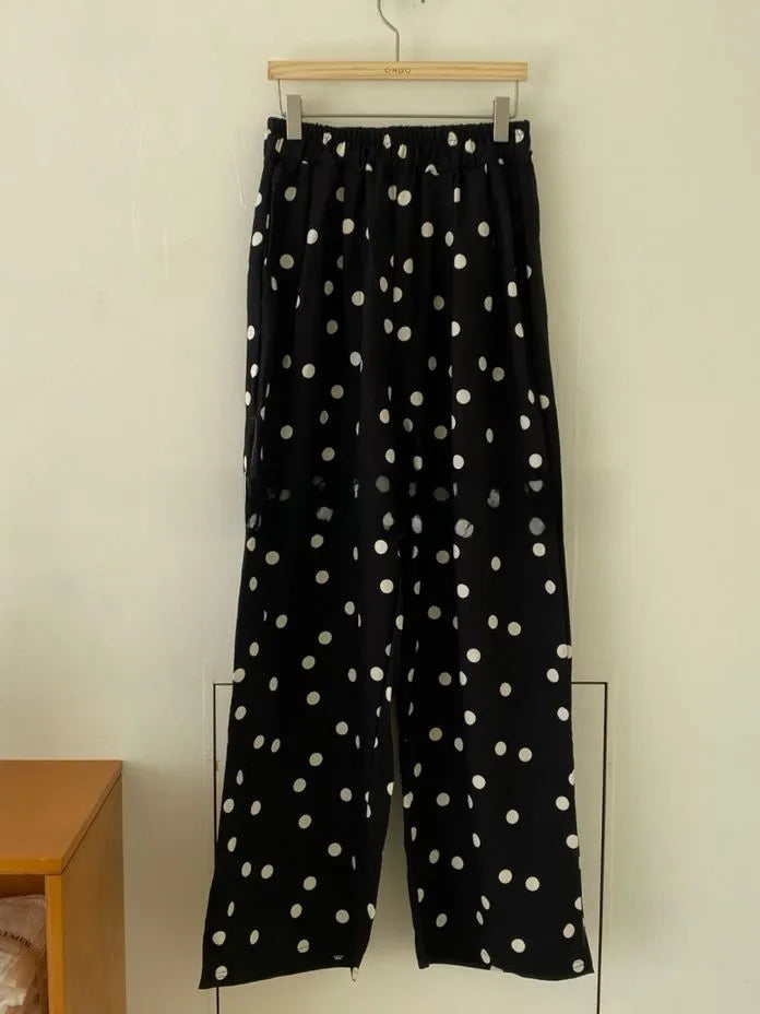 [Preorder] Linen polka dot pants