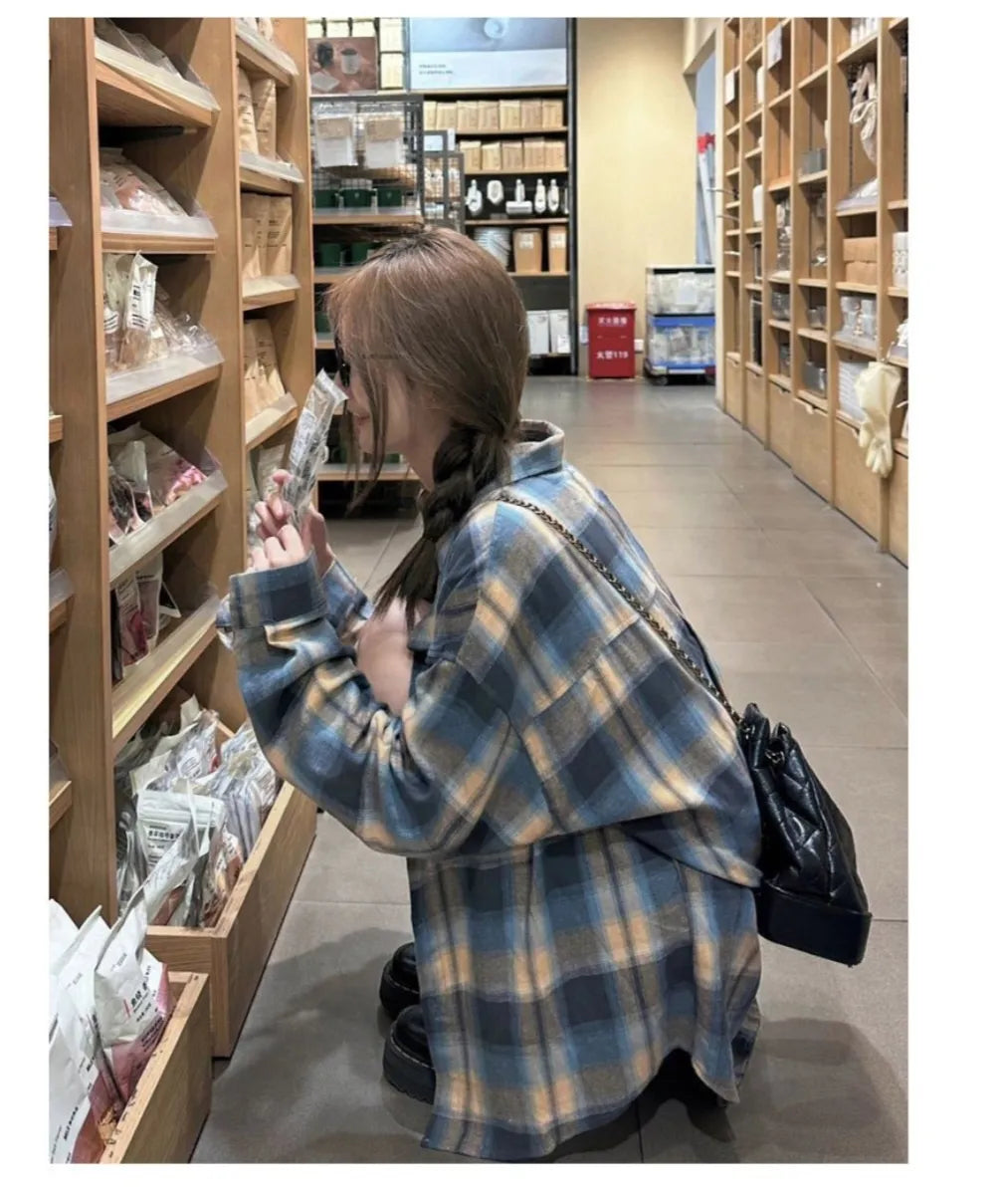 [Preorder] Checkered button up jacket