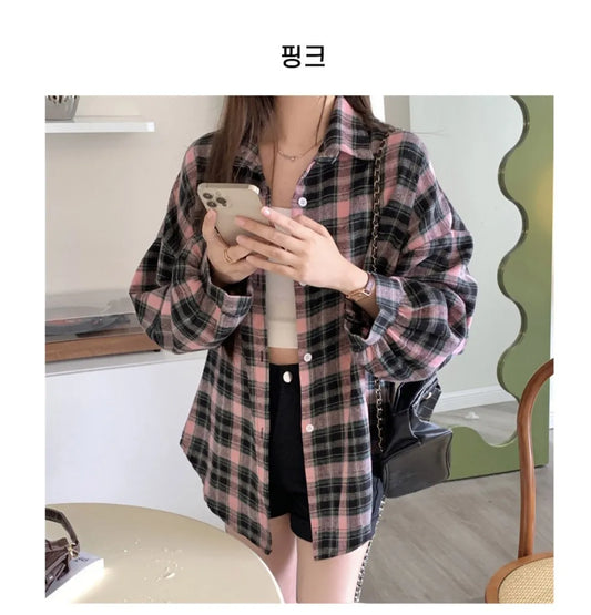 [Preorder] Checkered button up jacket
