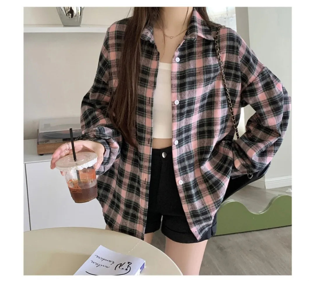 [Preorder] Checkered button up jacket