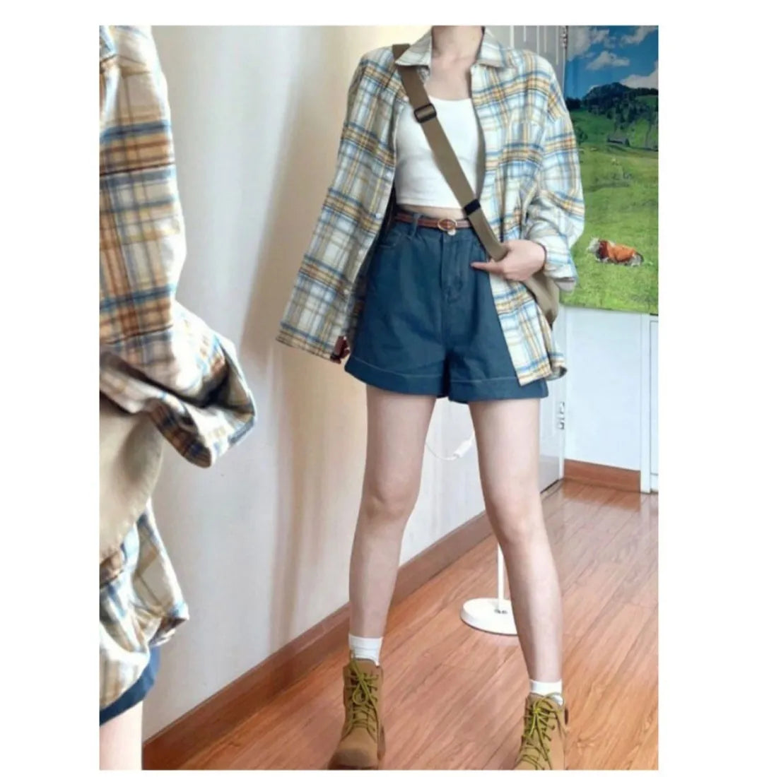 [Preorder] Checkered button up jacket