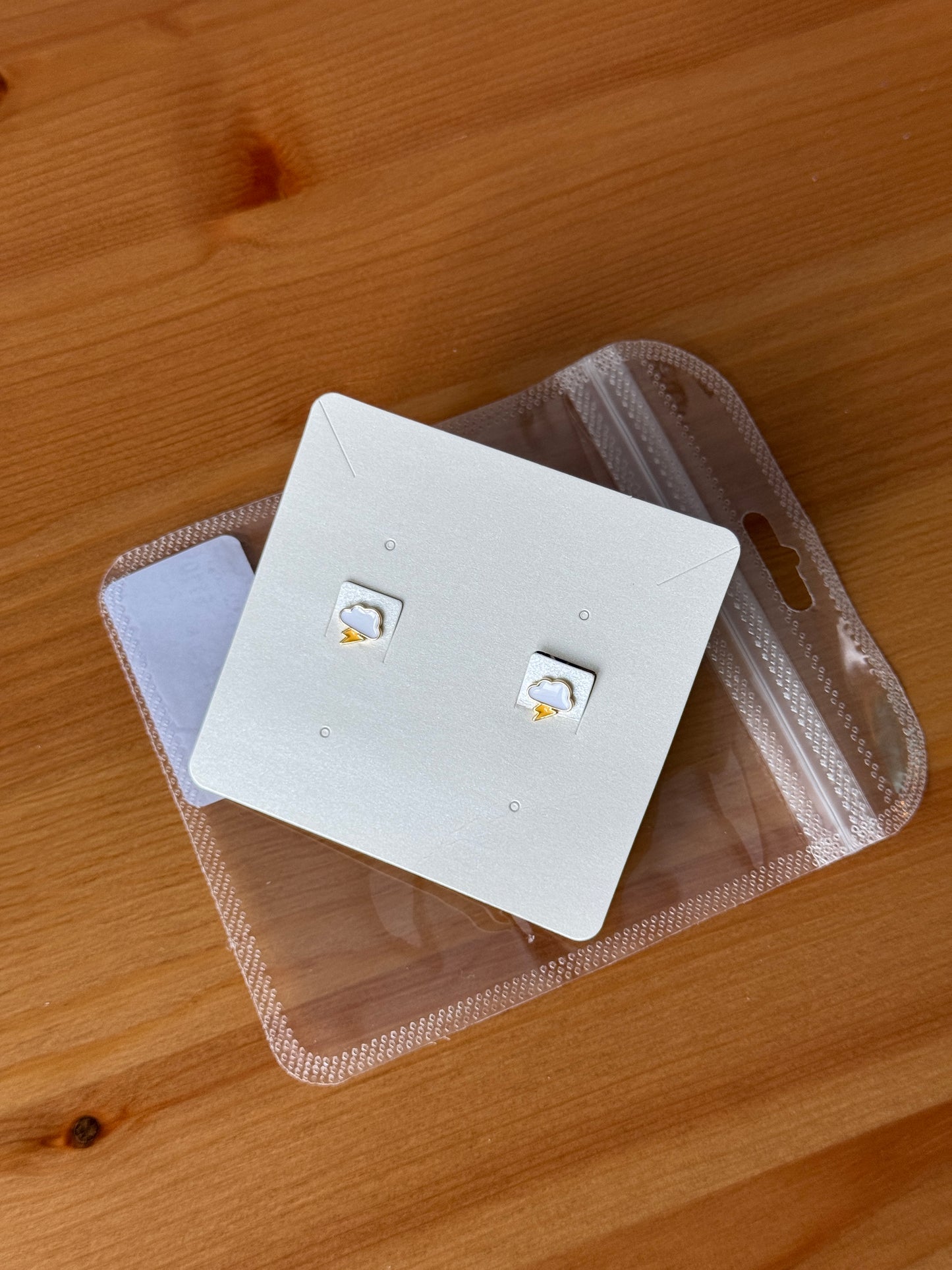 Lightning bolt earrings