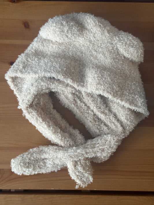 Fuzzy hat with ears