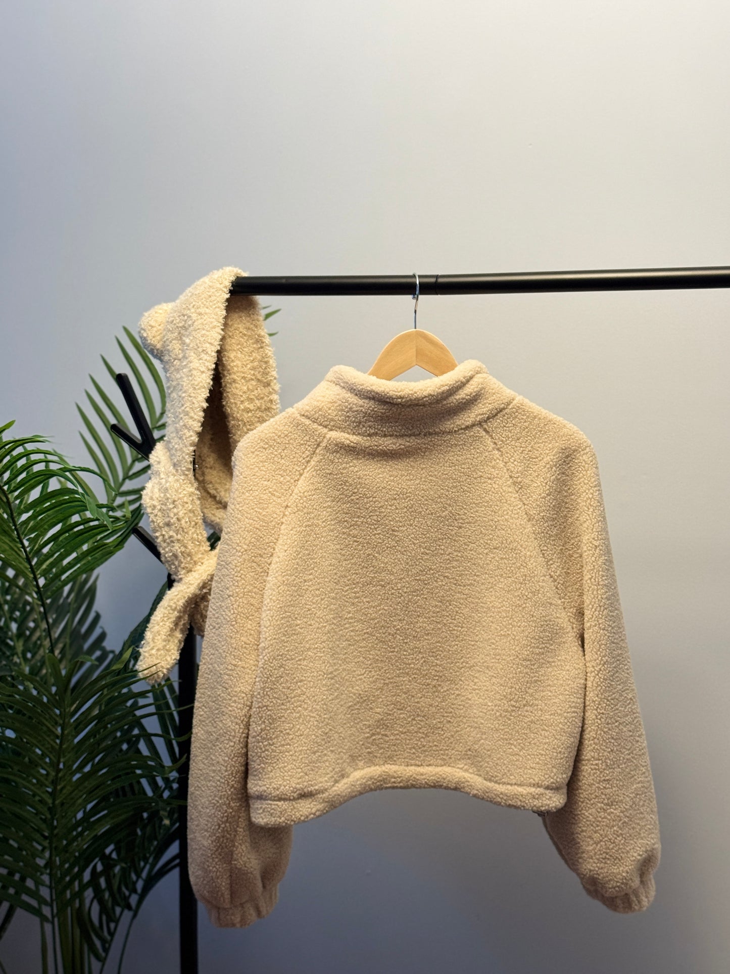 Lamb's wool jacket with pockets