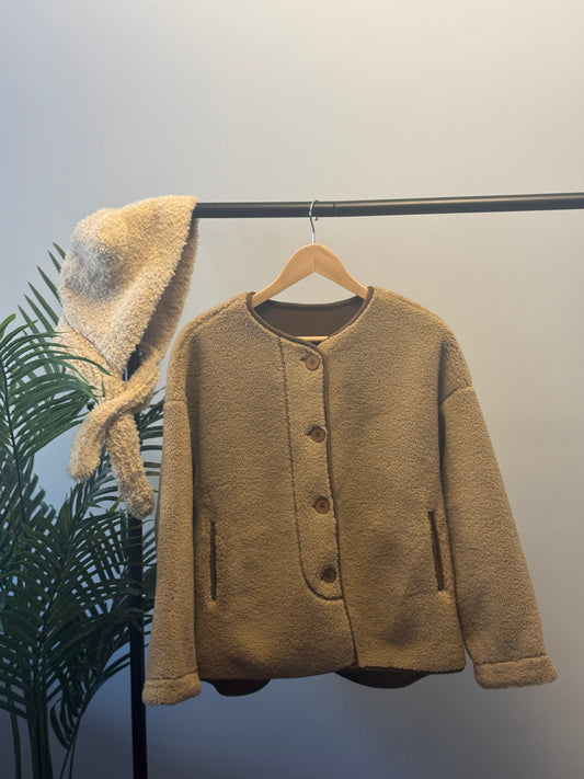 Wool button-up jacket