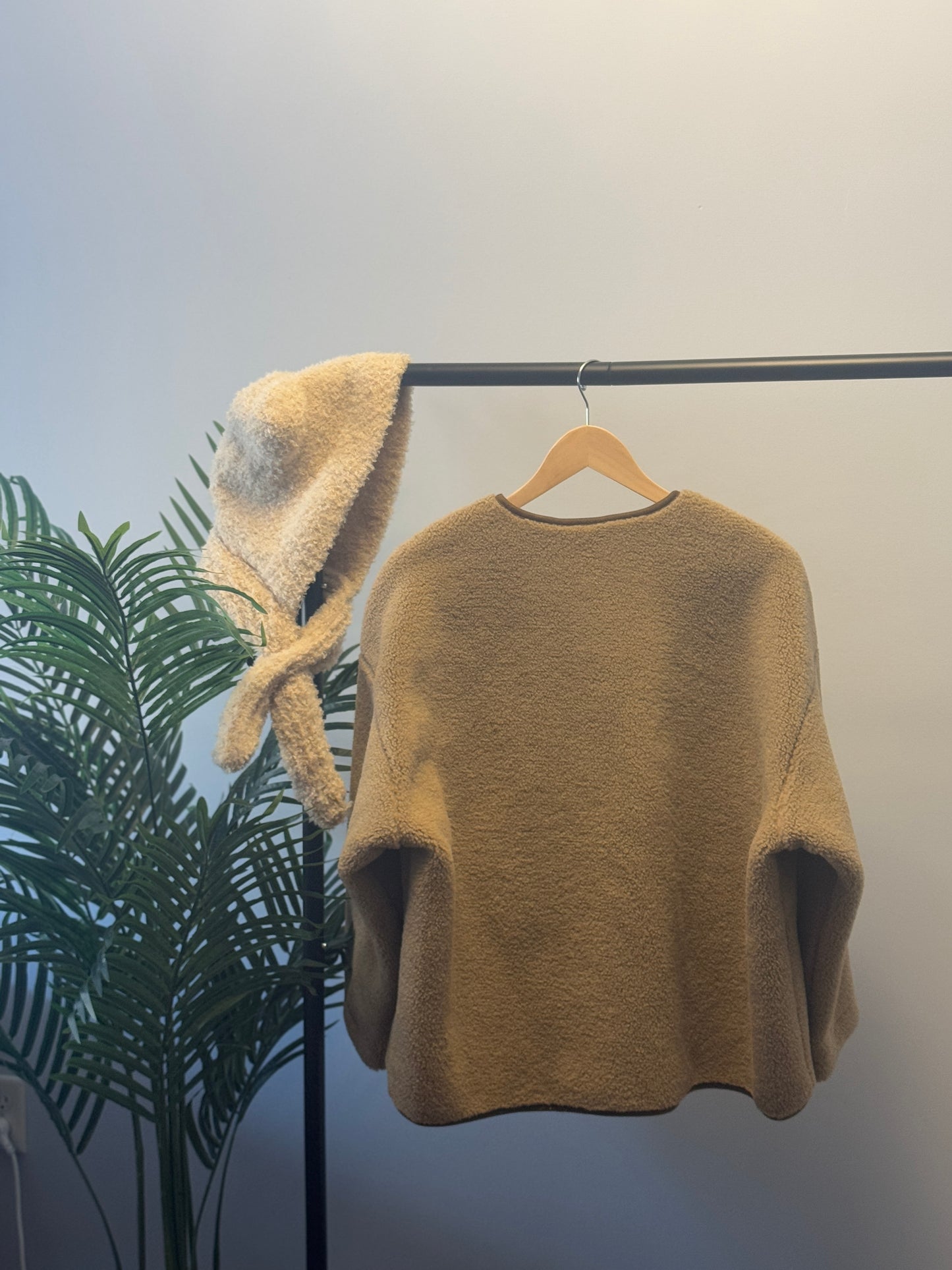 Wool button-up jacket