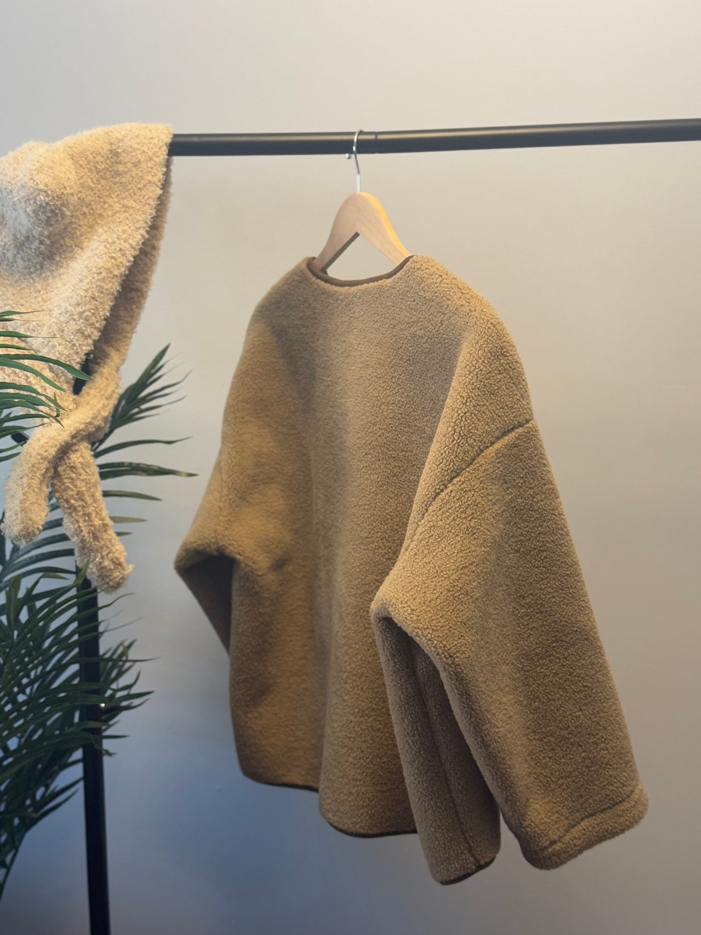 Wool button-up jacket