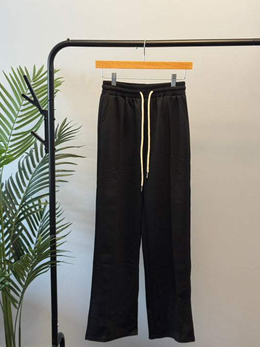 Straight cotton long pants