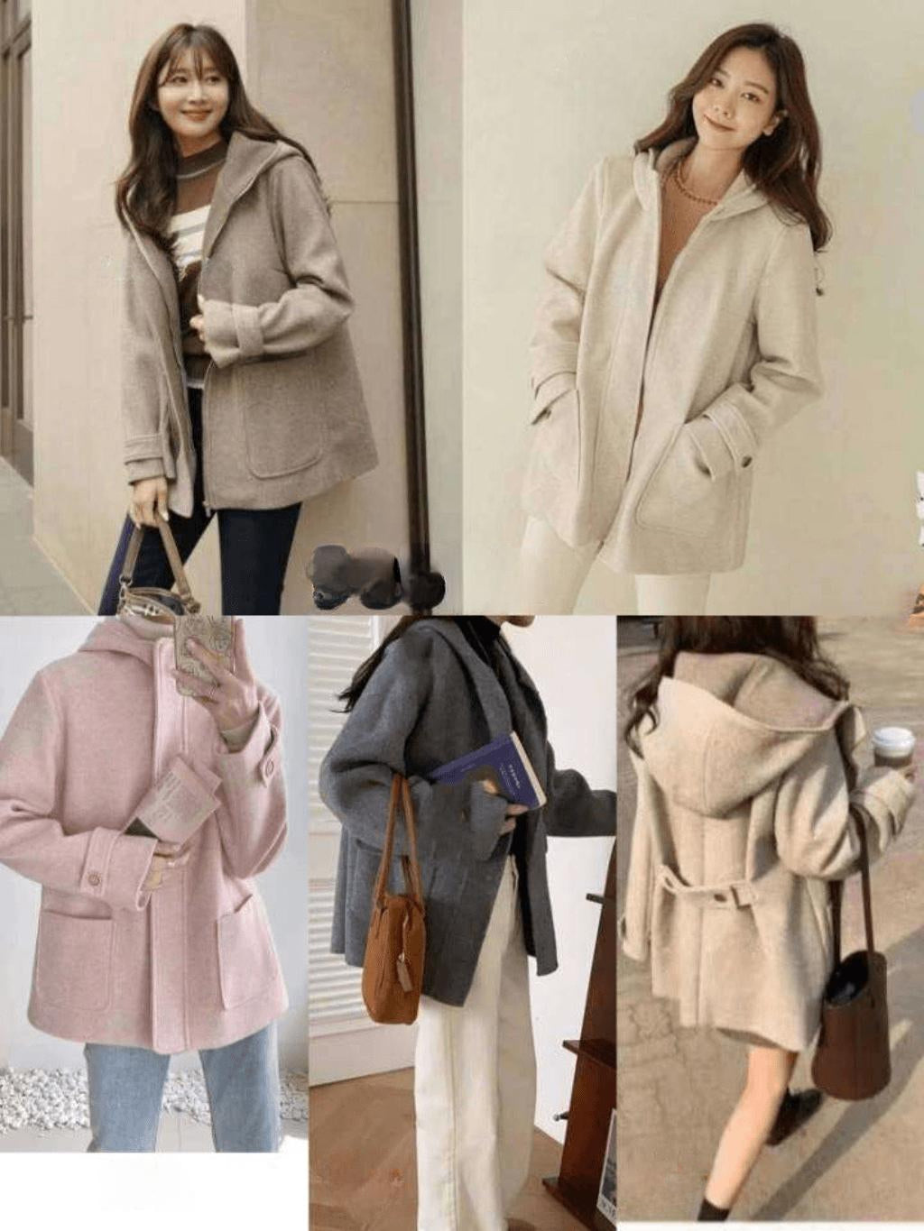 Long zip-up jacket with buttons on back